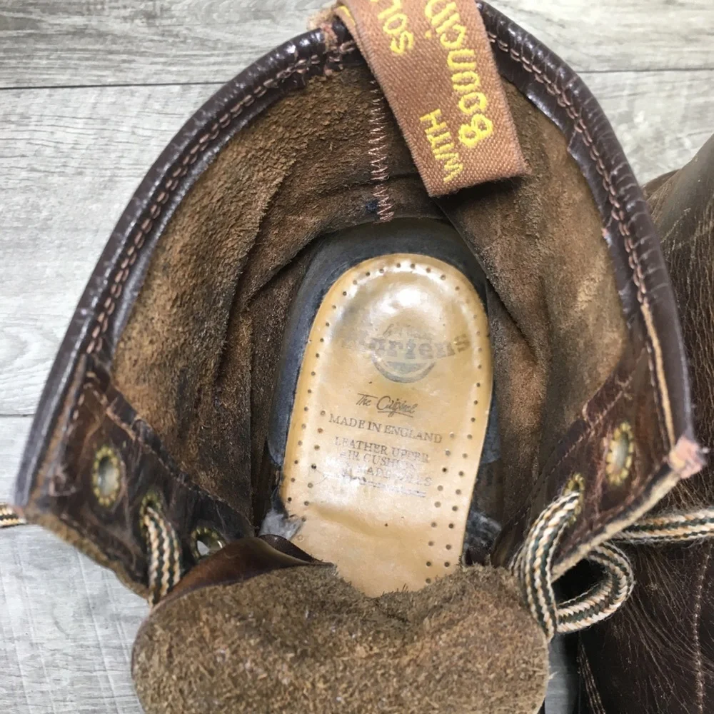 Vintage Dr. Martens 1460 Ben Crazy Horse England Leather Combat Men Boots Size 9